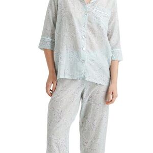 Papinelle Cherry Blossom Silk Blend Pajama Set in Medium